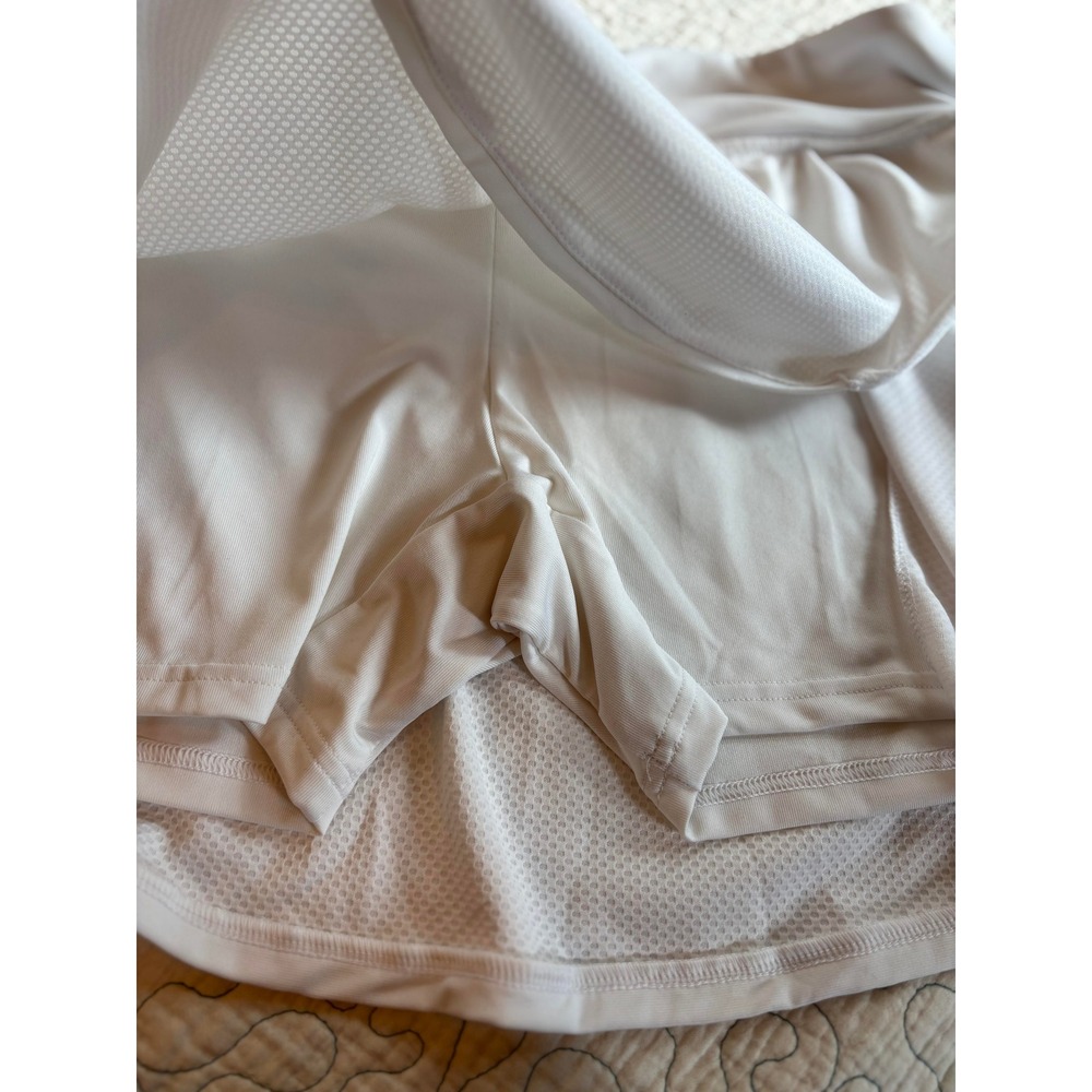 Adidas Club Skirt Womens XL White Mesh Tennis Skort - Picture 4 of 4